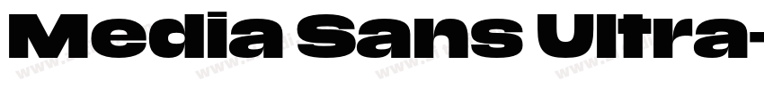 Media Sans Ultra字体转换